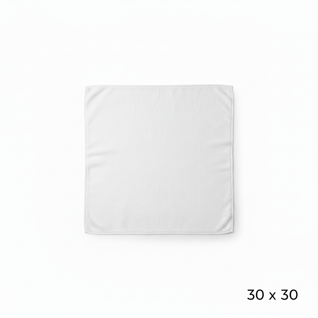 Mały Ręcznik 30×30 cm Biały