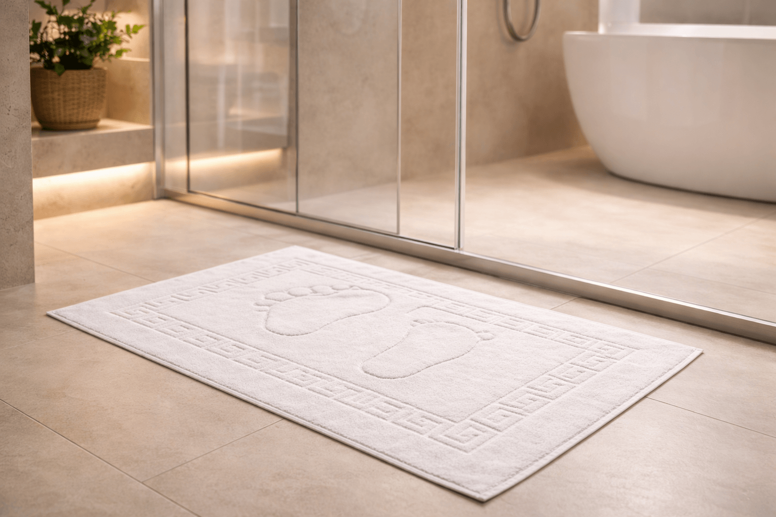 Recznik stopka hotelowa Biała 50x70