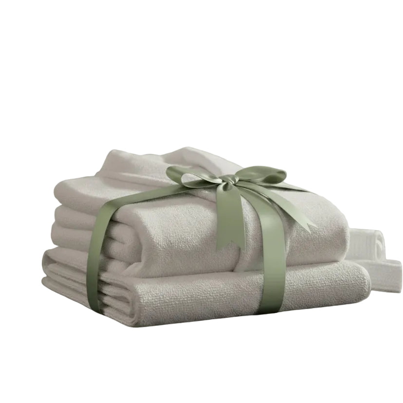 Zestaw z ręcznikiem i szlafrokiem frotte