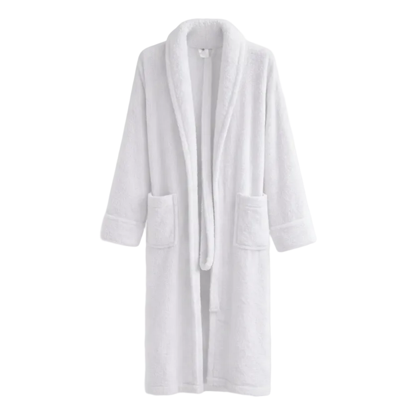 Szlafrok frotte Biały