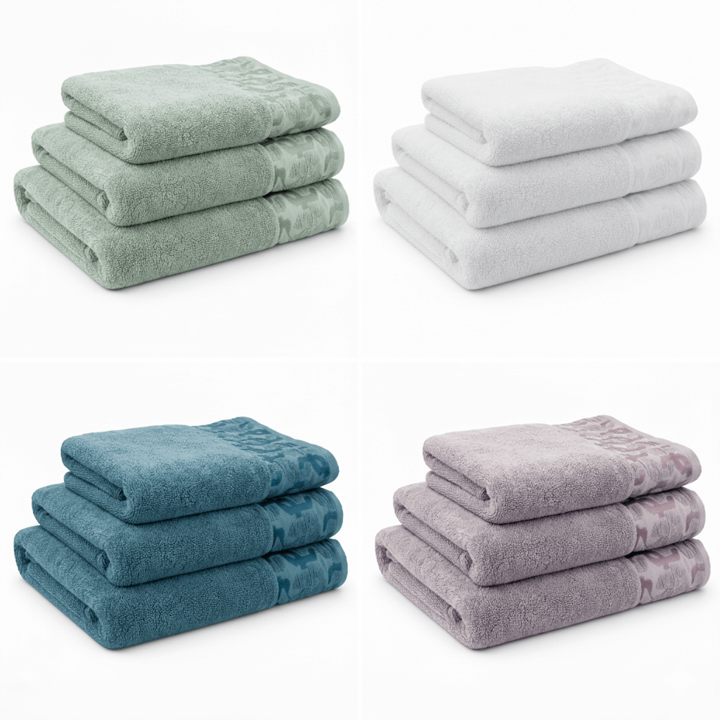 Zestaw 3 Ręczników Bawełnianych Donna