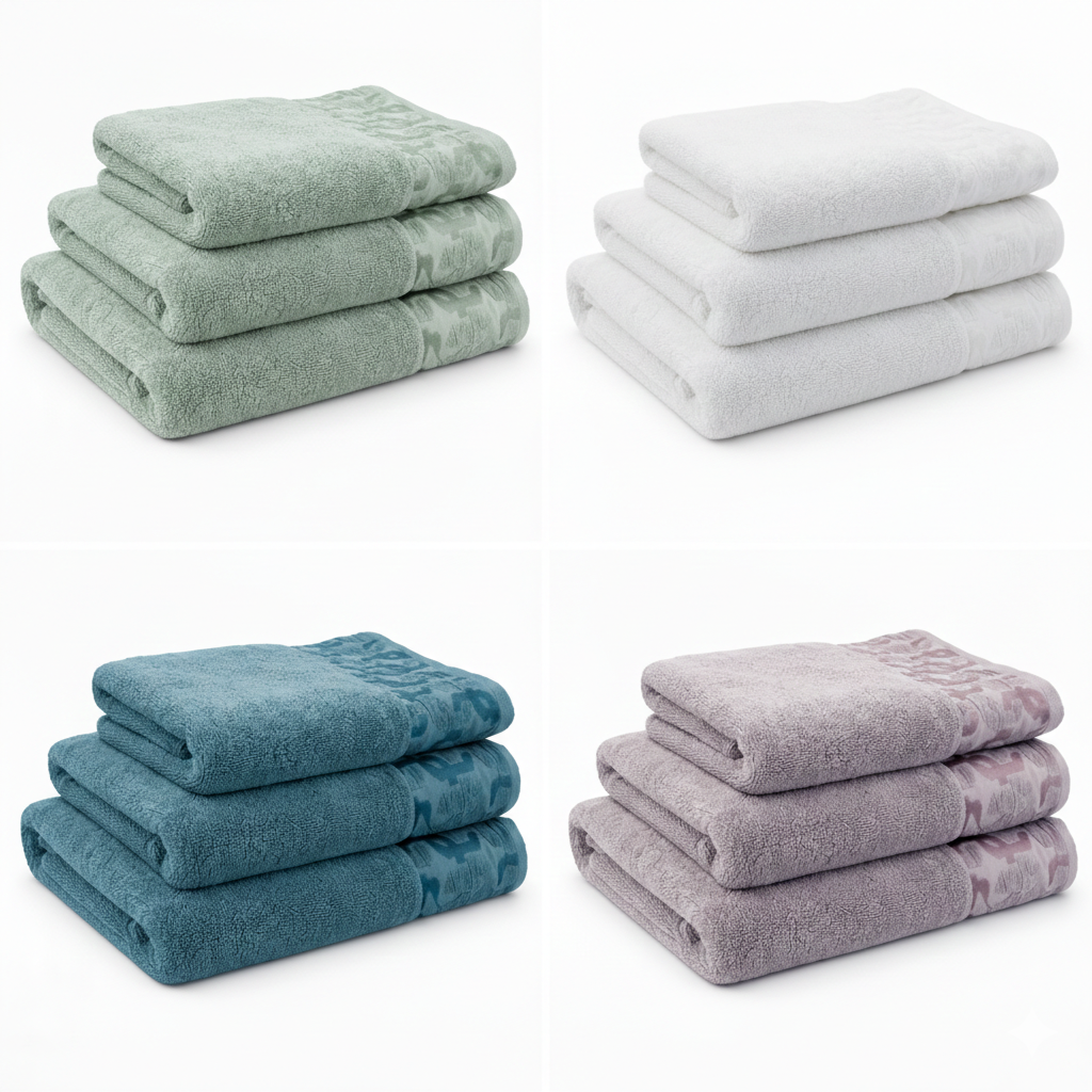 Zestaw 3 Ręczników Bawełnianych Donna